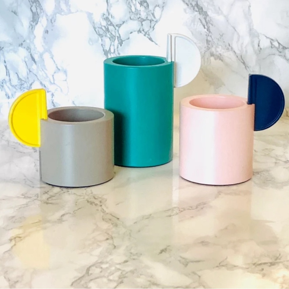 Stacking adjustable colorful candle holders
